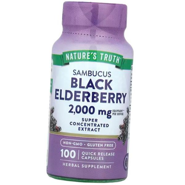 Экстракт черной бузины, Sambucus Black Elderberry, Nature's Truth 100капс (71509024)