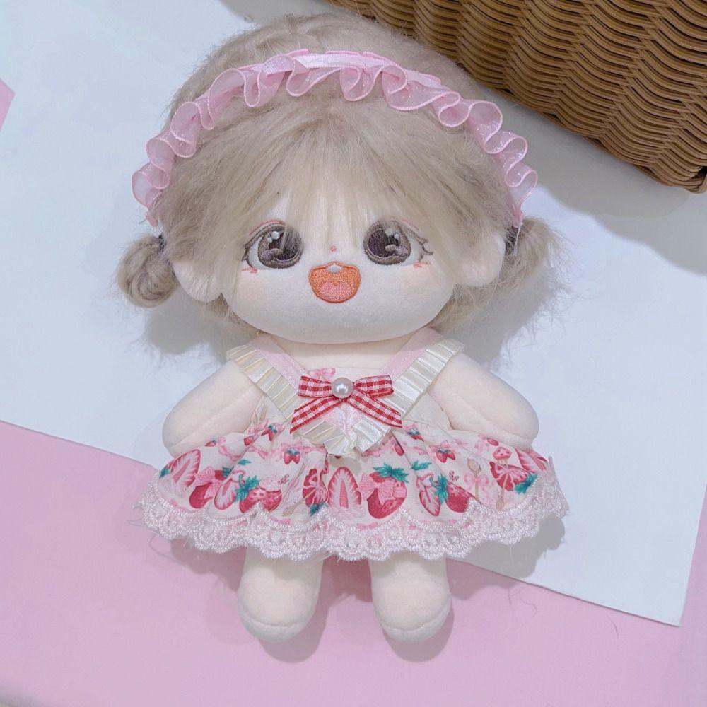 With Bow Headband Accessories Princess Dress 10 Styles Doll Skirt 20cm Cotton Doll/EXO Idol Dolls