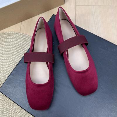 Модные балетки для женщин, ретро, квадратный носок, с мелким вырезом, новая летняя обувь Мэри Джейн, большие размеры, повседневная женская обувь 42 43