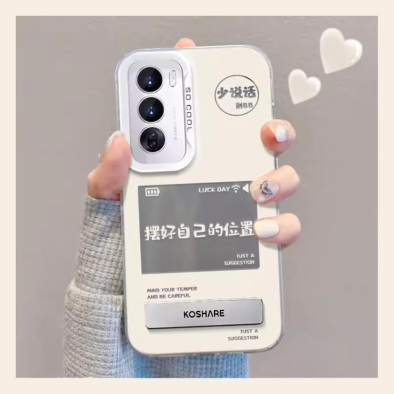 Применимо к чехлу для мобильного телефона Opporeno12pro 11/10, разместите свою собственную позицию невидимого кронштейна A72/16 цвет серебристый