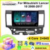 Car Carplay IPS For Mitsubishi Lancer 10 2008-2017  Android Radio Auto GPS Navigation Multimedia Video Stereo Player 4G BT 2din DVD
