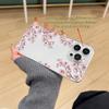 Красивый чехол для телефона с узором из цветущей вишни, подходит для iPhone 17 16 15 14 13 12 11 Pro/Max/Plus, противоударный