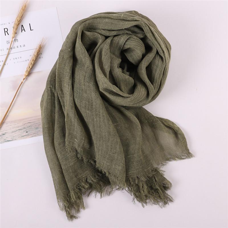NEW Autumn New Cotton Pashmina Shawl Lady Wrap Warm Winter Scarves Solid Design Print Female Foulard Beach Stoles Scarf