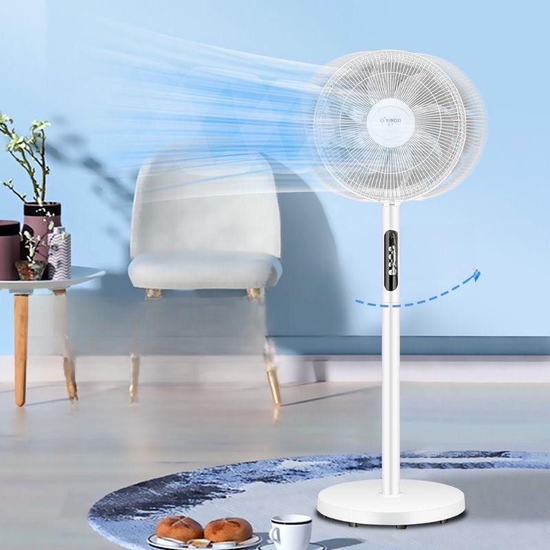 Вертикальный электрический вентилятор высокой мощности Yangzi с дистанционным управлением для дома, офиса или общежития.