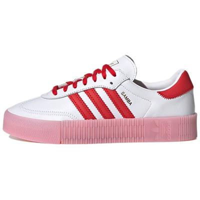 Originals Sambarose Синтетическая кожа Прочные низкие кроссовки Женские кроссовки Белый Красный FX6269