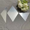 3/6pcs 3D Mirror Stickers Acrylic Triangles Self-adhesive Diamonds DIY Wall Mirror Stickers for Living Room Home Decor
