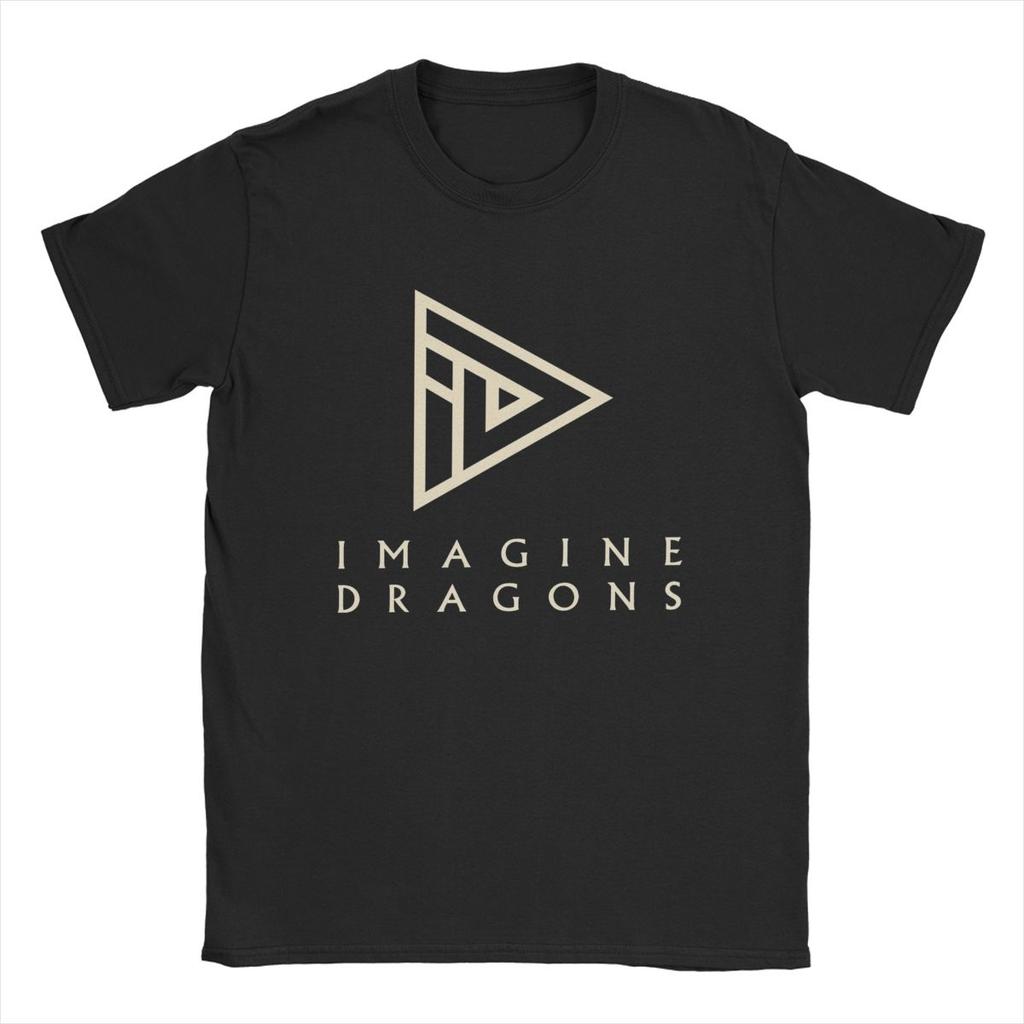Смешная футболка Imagine Dragons для мужчин с круглым вырезом, из чистого хлопка, с коротким рукавом, с принтом