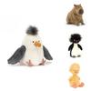 Amuse Hairy Animal Penguin Plush Figurine With Pp Cotton Filling For Kids Playroom