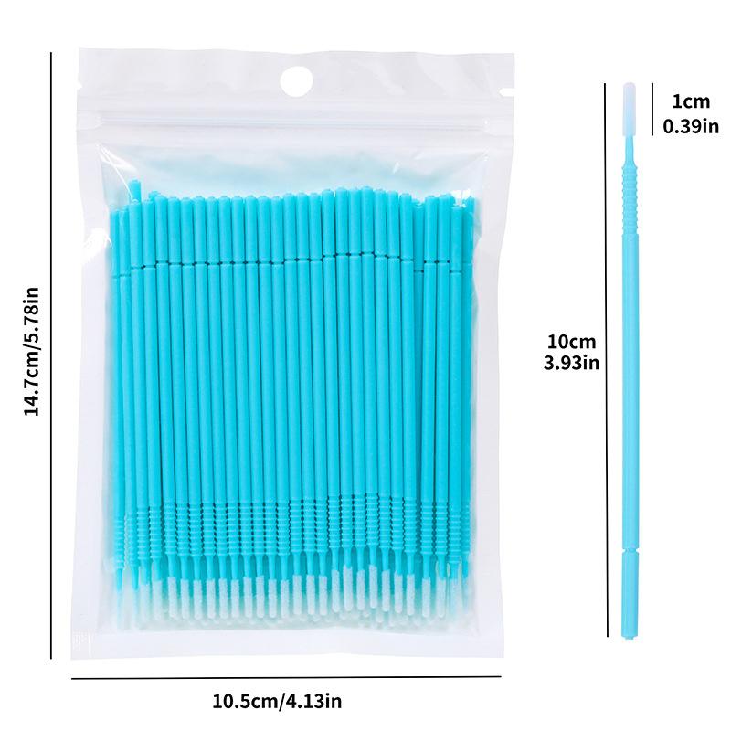 100 шт. в упаковке, 9 цветов, одноразовые кисти для ресниц, тушь для наращивания ресниц, аппликатор, инструменты для макияжа ресниц