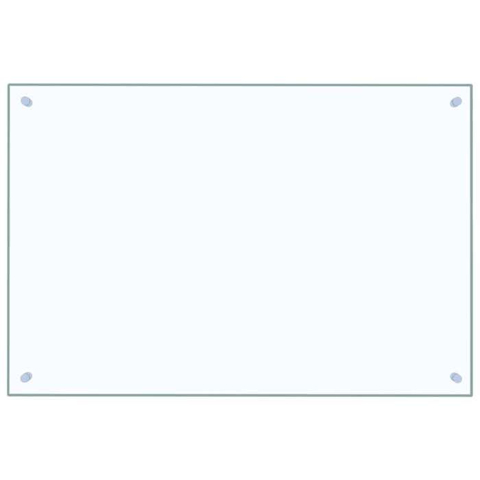 VidaXL Kitchen Backsplash Transparent 90x60 Cm Tempered Glass 249474