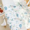 6 Layer Cotton Baby Bath Towel Muslin Swaddle Blanket For  Born Plaid Bedding Soft Bed Cover  Born Diapers Baby Item