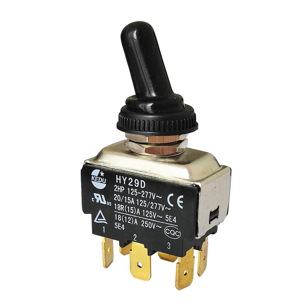 KEDU HY29D DPDT On-On Toggle Switch 2HP 6 Pins