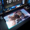 dva Mouse Pad RGB Gaming Mousepad Big LED Pad PC Desk Mat Luminous Mouse Pad Large Keyboard Mats Table Rug With Backlit