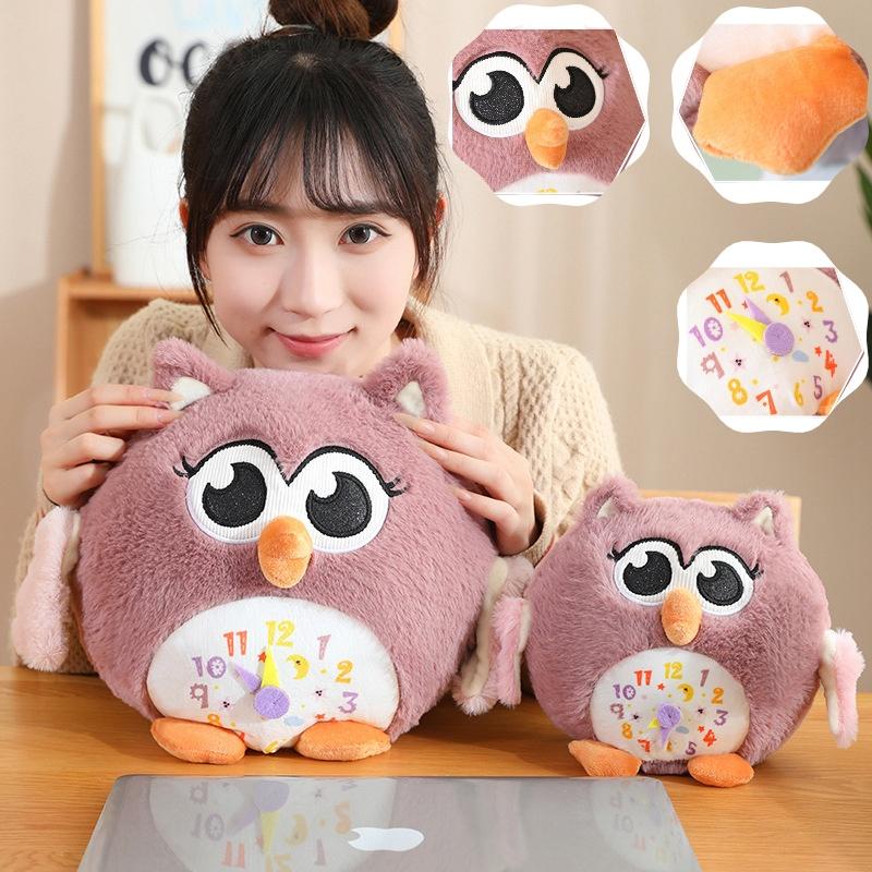 Милая плюшевая игрушка-сова, короткий плюш, мягкая игрушка