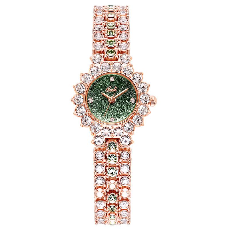 Light luxury full diamond women's watch niche quartz watch women's fashion gypsy star watch watch diamond