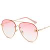 Luxury Brand Designer Female Rimless Sunglasses Aviation Woman Sun Glasses Gradient Shades Little Bee Lens Ladies UV400 Ray