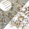 100pcs 2x7mm Water Droplets Cord for DIY Necklace Bracelet Crimp Ends Extended Extension Chains Tails Clasp