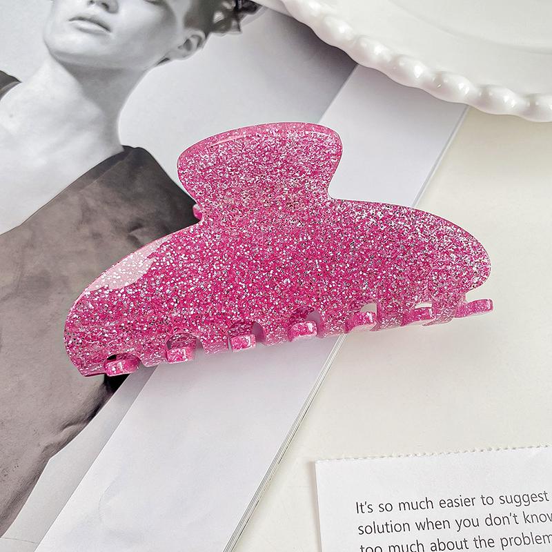 Винтажные блестящие заколки для волос, акриловые заколки-когти, летние заколки в форме акулы, модные заколки для волос для женщин, аксессуары для волос