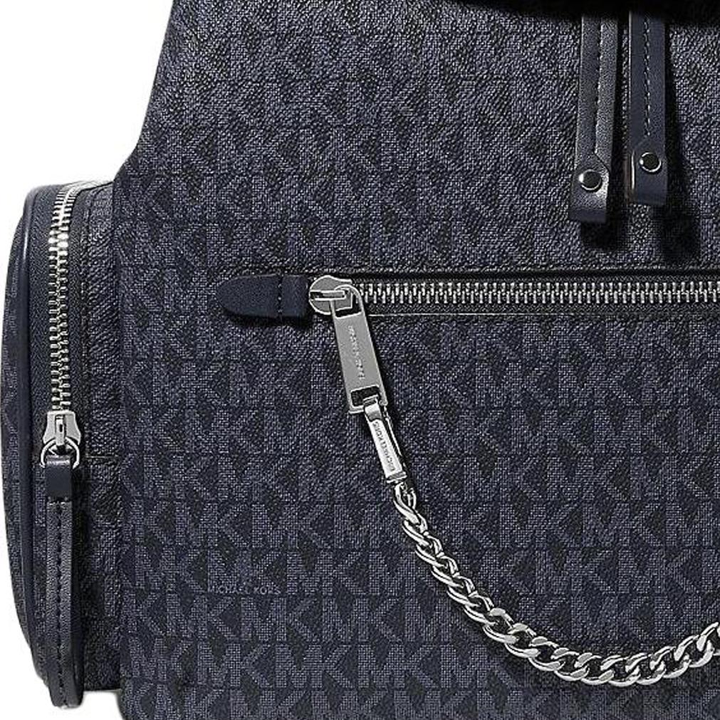 Michael Kors Рюкзак Jet Set с логотипом из покрытого холста, большой, женский, темно-серый 35T1STTB3B-ADMIRAL