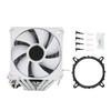 CPU Air Cooler 3.5in Dual Tower 6 Heat Pipes 3pin 12VDC 48cfm 22dB CPU Cooling Fan for Intel 775