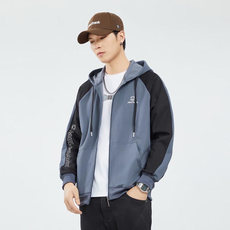 paul frank Мужская осенняя повседневная толстовка с капюшоном на молнии