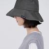 Wide Brim Washed Bucket Hat Gray