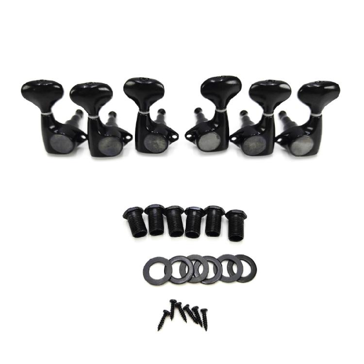 6 шт. Колки для настройки гитары, Компонент для ремонта гитары, Подходит для акустических и электрогитар, Металлическая конструкция