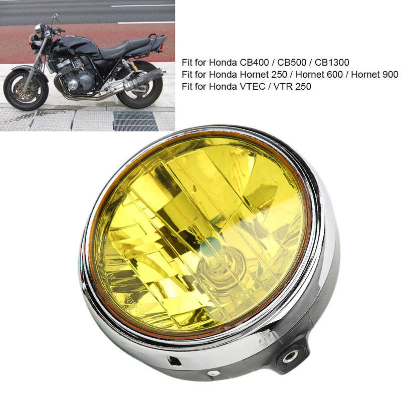 Ретро фара мотоцикла Передняя фара Подходит для CB400/CB500/CB1300/Hornet 250 600 900/VTEC VTR 250