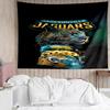 Jacksonville Jaguars logo Tapestry for Bedroom Aesthetic Classroom Tapestries Wall Hanging for Living Room Dorm Office,Ideal Creative Gift