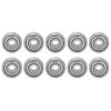 10Pcs Ball Bearing Mute Stainless Steel Longboard Roller Skating Wheel Accessories S625Z