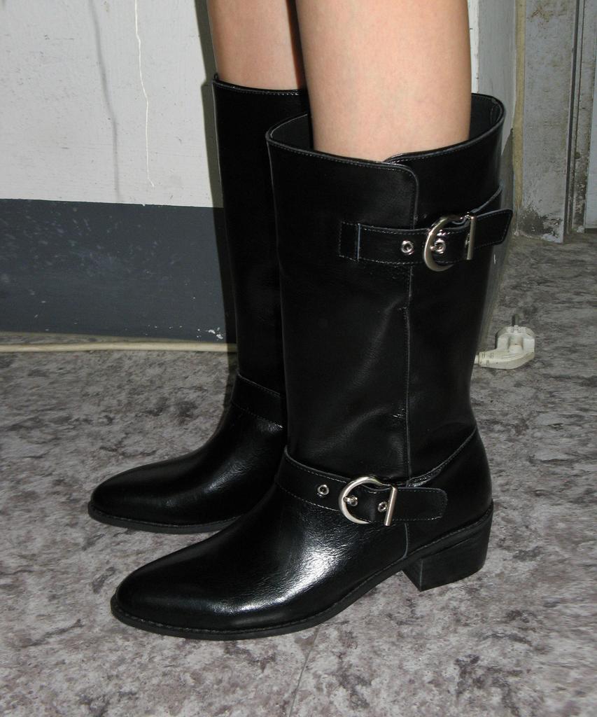 Moodnight Ebony 2-Buckle Biker Western Boots - 4Cm | 4 Colors (Type B)
