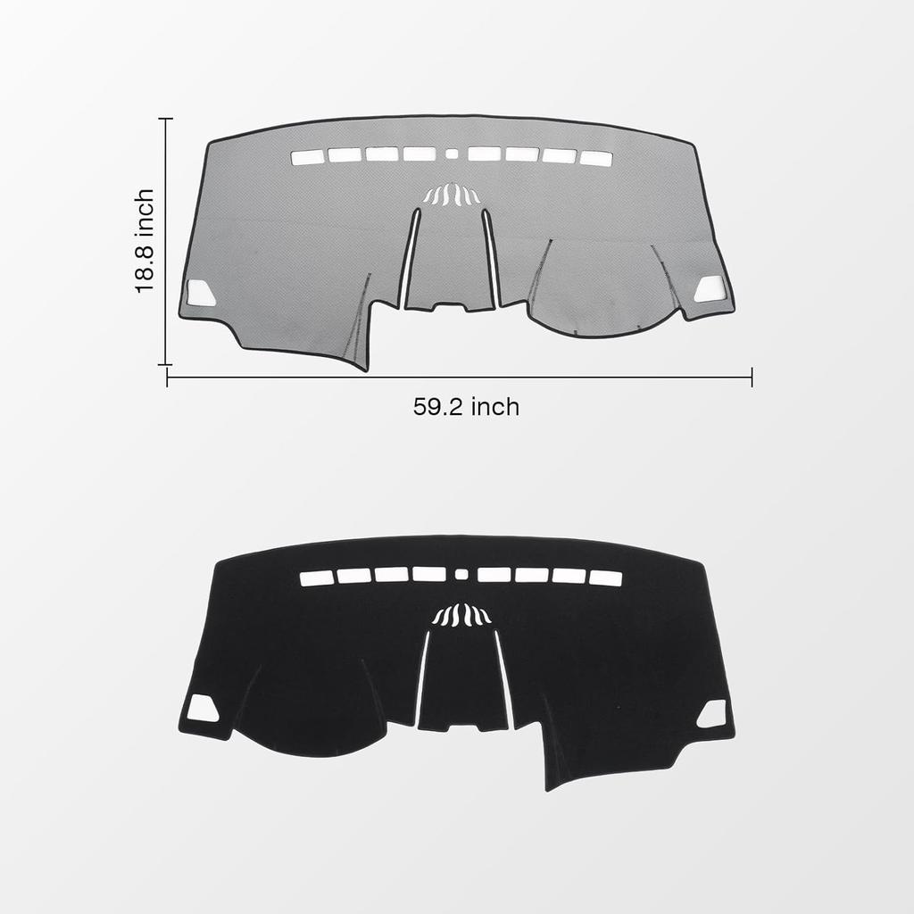 KUST Коврик на приборную панель автомобиля для Ford Edge 2015-2024 Нескользящий коврик на приборную панель для левостороннего вождения, внутренний коврик для Ford Edge Аксессуары Custom Fit Dash