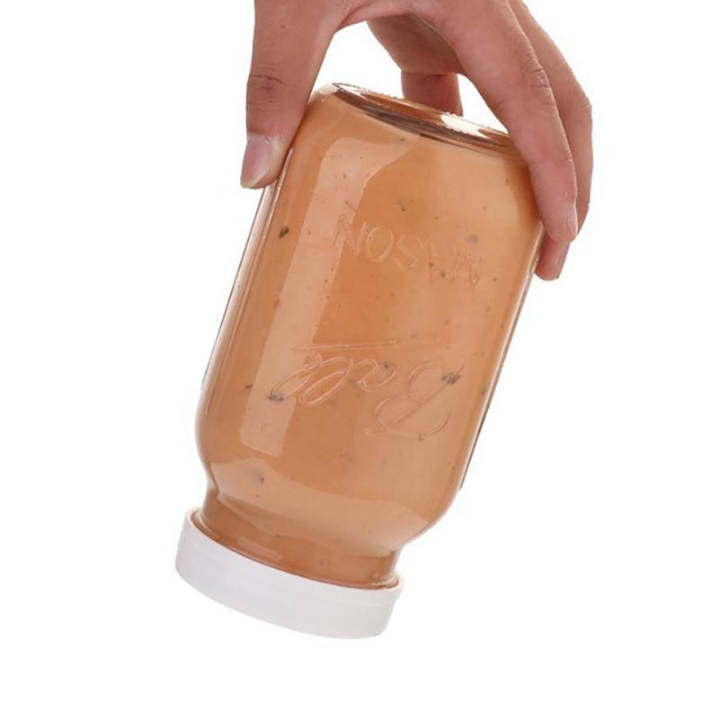 10Pc White Mason Canning Drinking Jars Lid 70Mm/86Mm Inner Diameter Plastic Covers Unlined Ribbed Lids Storage Caps Replacements