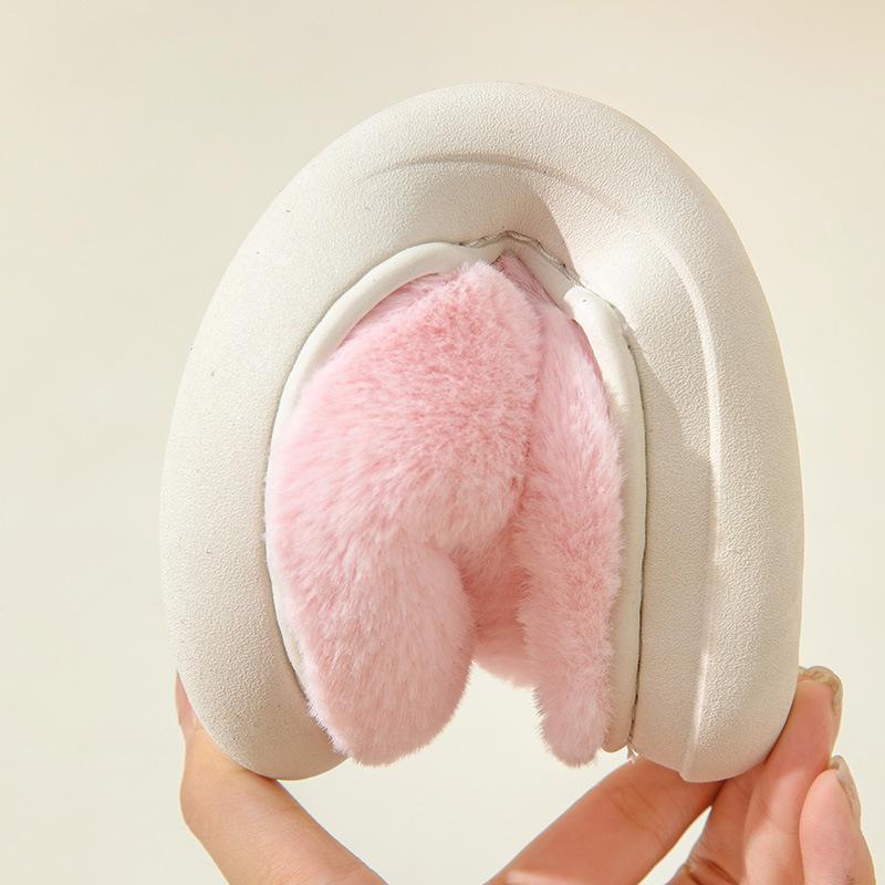 Home Home Fashion Warm Bag Head Plush Slippers Women'S Winter Couple Cartoon Personality Non-Slip Cotton Slippers