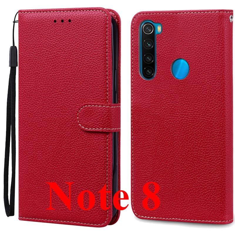 For Xiaomi Redmi Note 8 Pro Case Silicon Leather Wallet Phone Case for Redmi Note 8 Case Redmi Note 8 Pro Flip Case Coque Fundas
