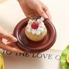 Plastic Mini Dinner Plate Burger-Shaped Dinnerware Set Stackable Hamburger Plate Set  Table Decor