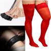 Women Fat Thigh High Stockings Plus Size Lace Stockings