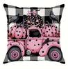 1pc Black Pink Halloween Cushion Cover Pumpkin Printed Washable Cover Halloween Themed Party Living Room Bedroom Decoration