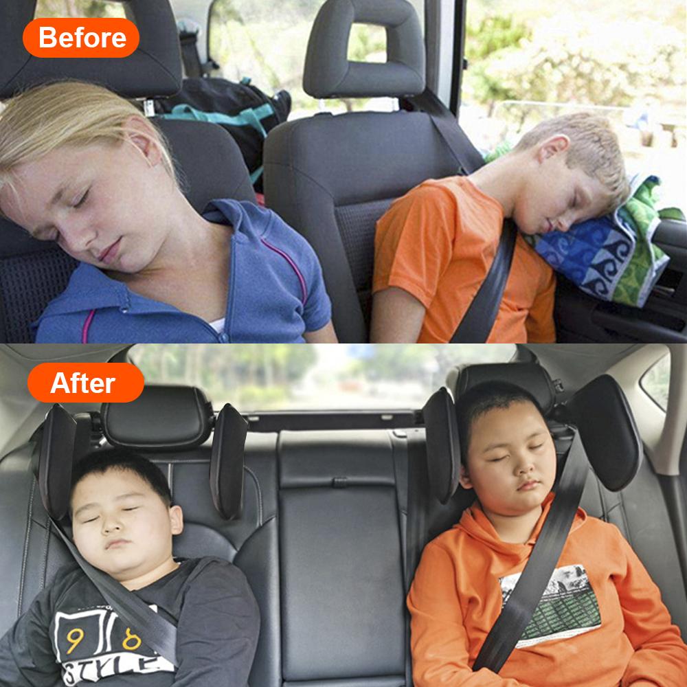 Подушка для сна в путешествиях Подголовник для автокресла Сетчатая ткань Автоаксессуары Для детей Взрослых Боковая поддержка головы Подушка для поддержки шеи