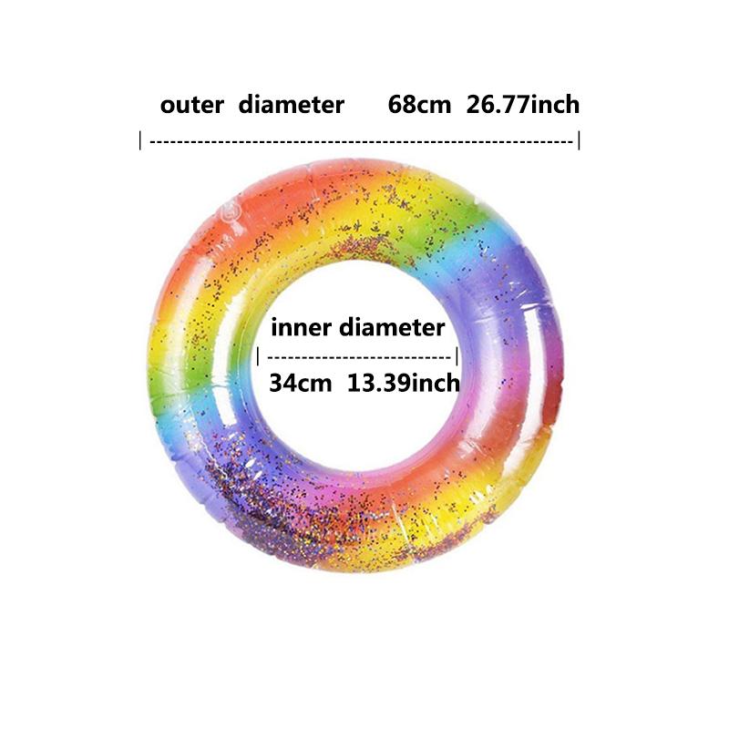 1 шт. утолщенный ПВХ надувной красочный плавательный круг для детей и взрослых, плавающий бассейн, плавающий круг, летние пляжные игрушки