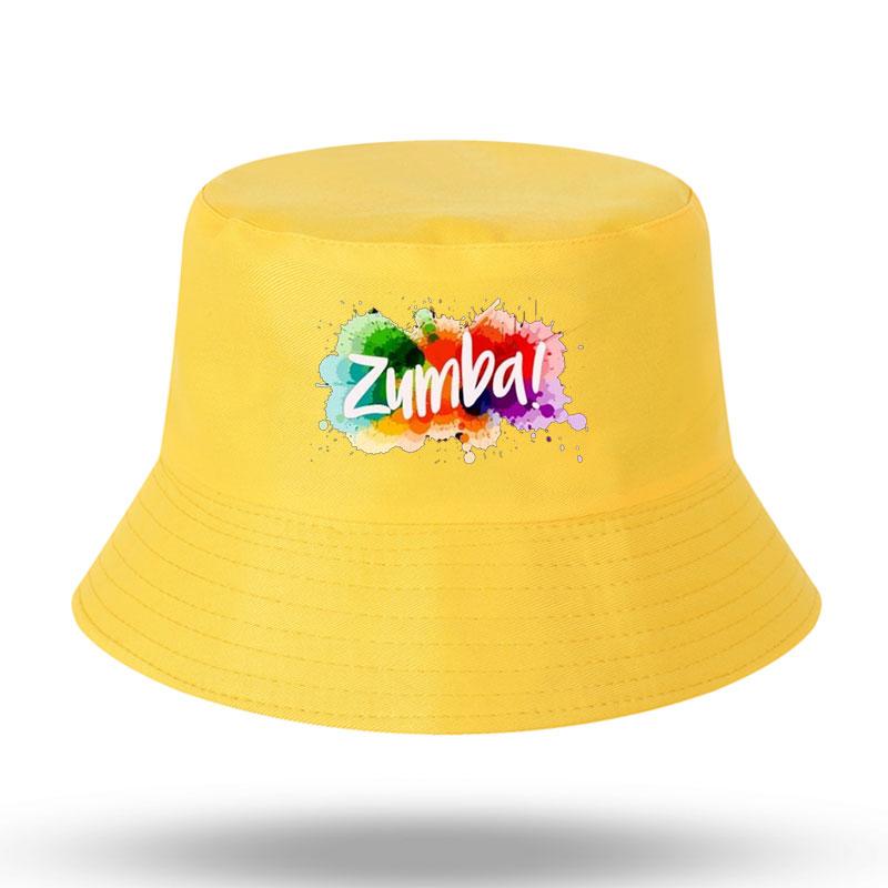 Love Zumba Dance Print Мужчины Женщины Панама Открытый солнцезащитный крем Пляжная Кепка Рыбацкая шляпа Солнцезащитная кепка для рыбалки