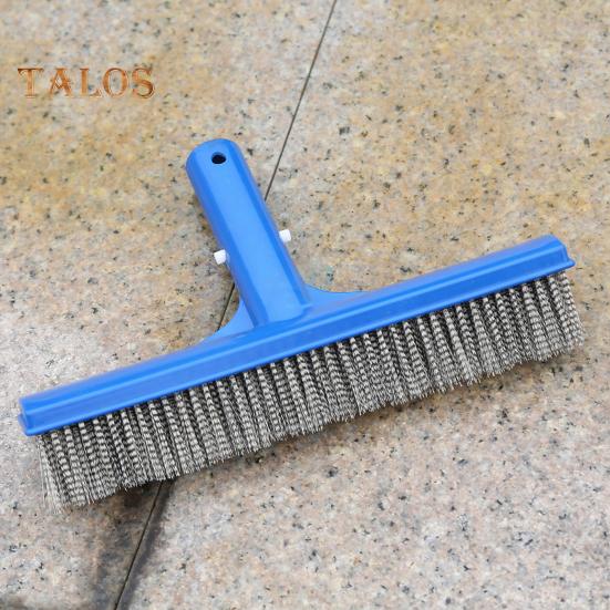 Головка щетки для бассейна Щетка для бассейна из нержавеющей стали с загнутыми концами для углов Щетки для бассейна для плитки, ступеней, полов