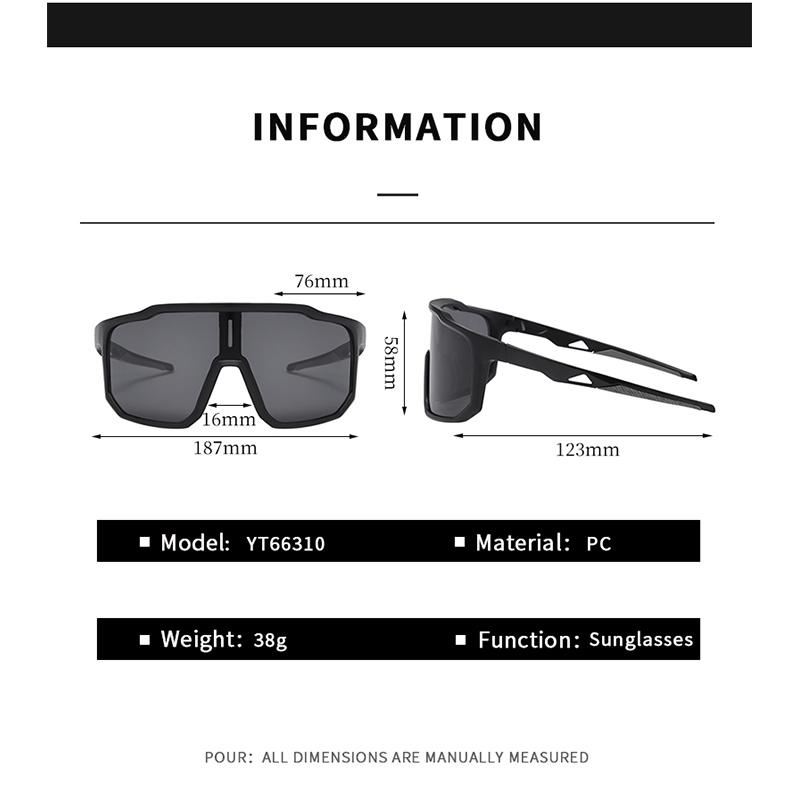 Men And Women Outdoor Sports Sunglasses Large Frame Bicycle Sunglasses New Uv Anti-light Glasses  66310