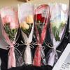 Transparent Bouquet Plastic Bag Literary Flower Wrapping Paper New Rose Packaging Bags