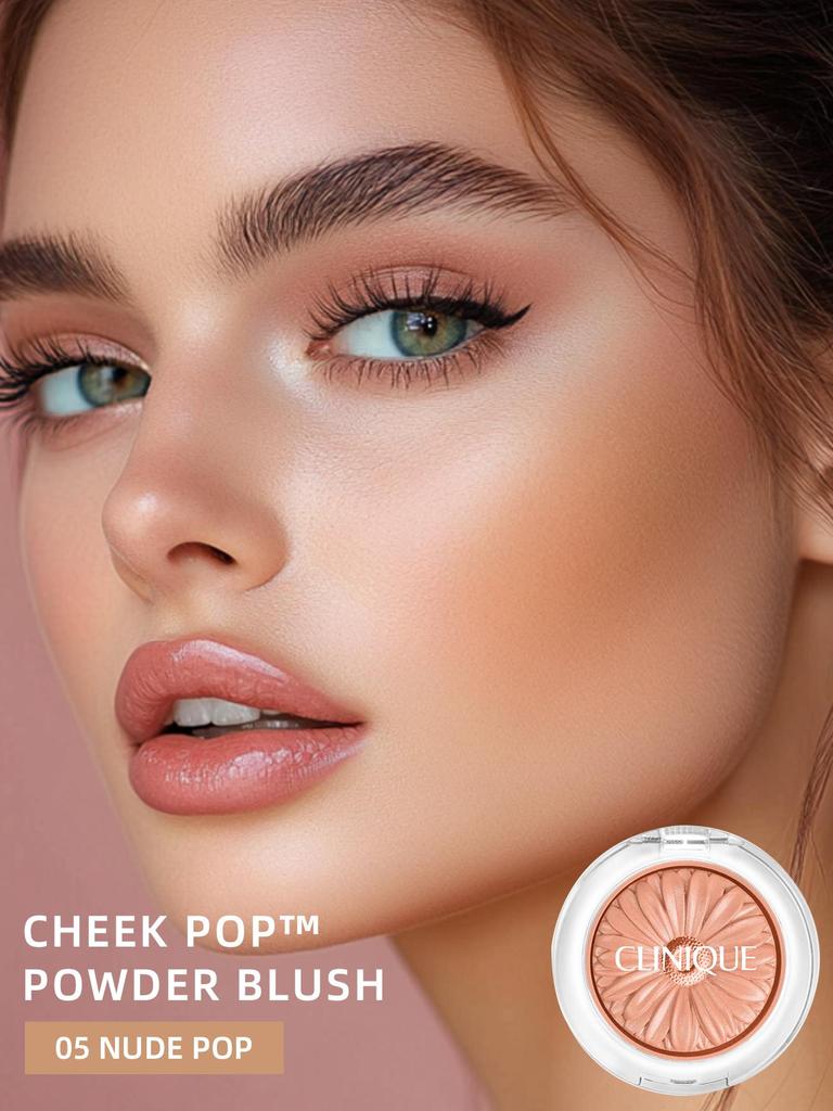 Clinique Румяна Cheek Pop™ Powder Blush #05 NUDE POP — 0,12 унции/3,5 г