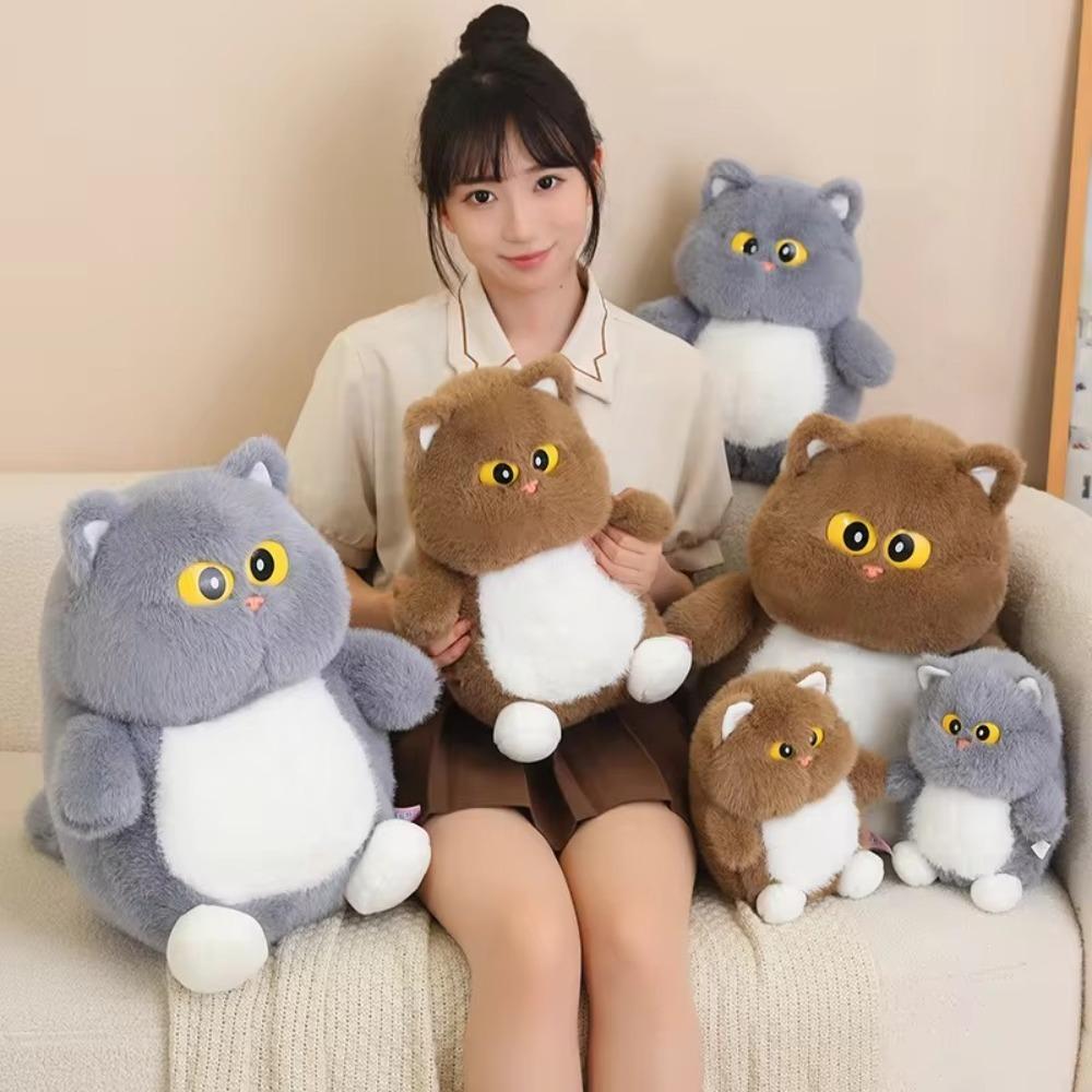 Soft Stuffed Animals Dolls 23/35cm Pillow Birthday Gift Cartoon Big Eyes Cat Plush Toys