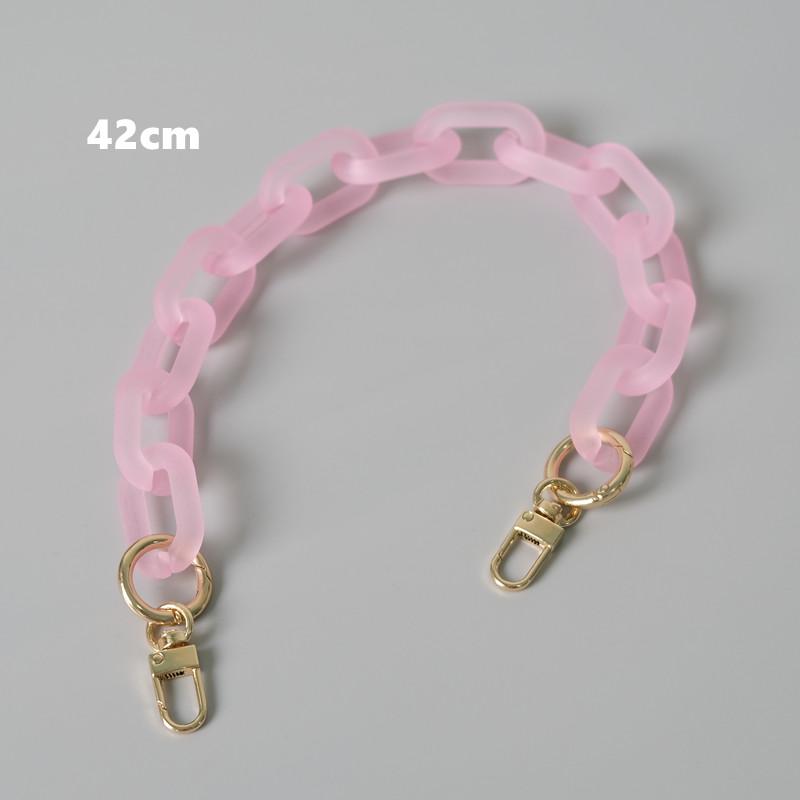 Новая модная женская сумка, аксессуар, съемные детали, сменная цепочка, милый матовый ремешок, женская акриловая цепочка на плечо с ручкой