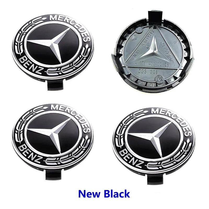 4pcs 75mm Car Wheel Center Caps Hub Caps Rims Cover For AMG A B C S Class E GLA CLA GLB GLE GLK GLS Mercedes Benz Accessories
