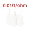 10PCS 5W Wirewound Non-inductive Cement Resistor Ceramic Horizontal 0.01ohm-0.5ohm 0.02 0.05 0.1 0.22 Ohm R VERTICAL RESISTANCE