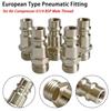 Male Thread European Standard Coupler G1/4 Thread Pneumatic Connector  for Air Compressor